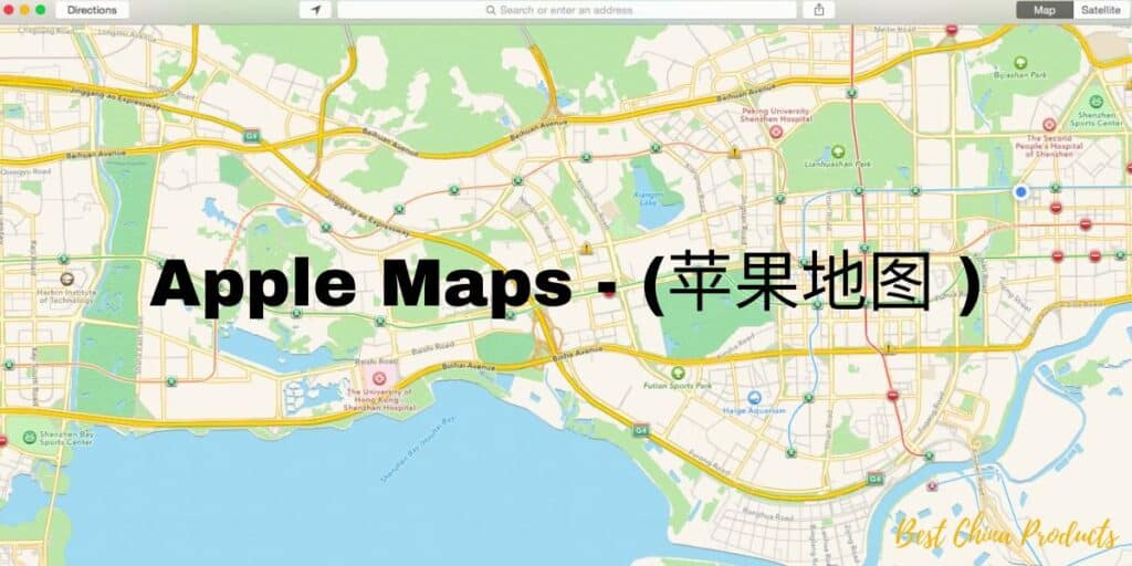 Chinese alternative to google maps 2023 what map apps are popular in