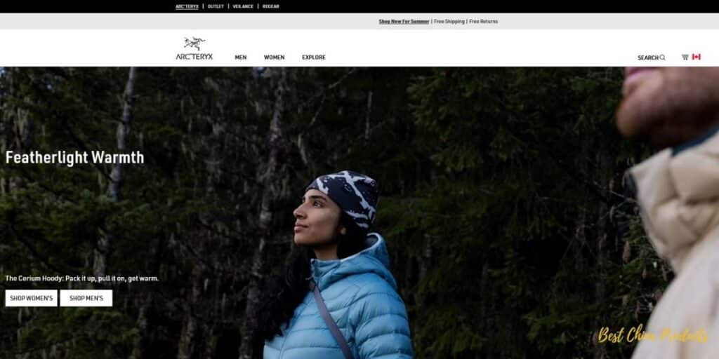 Sklepy takie jak The North Face