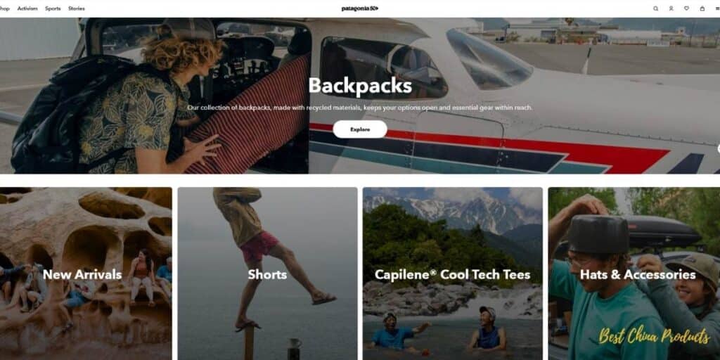 Sklepy takie jak The North Face