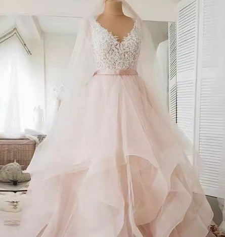 Romantic wedding gown from AliExpress bridal store