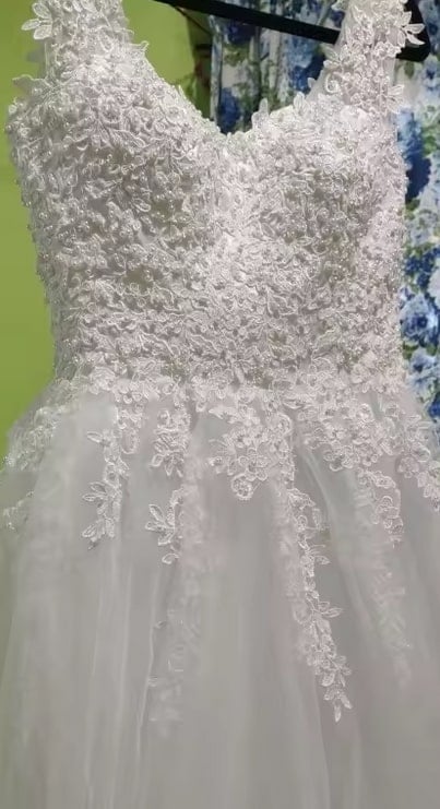 Custom-made bridal gown from AliExpress wedding supplier