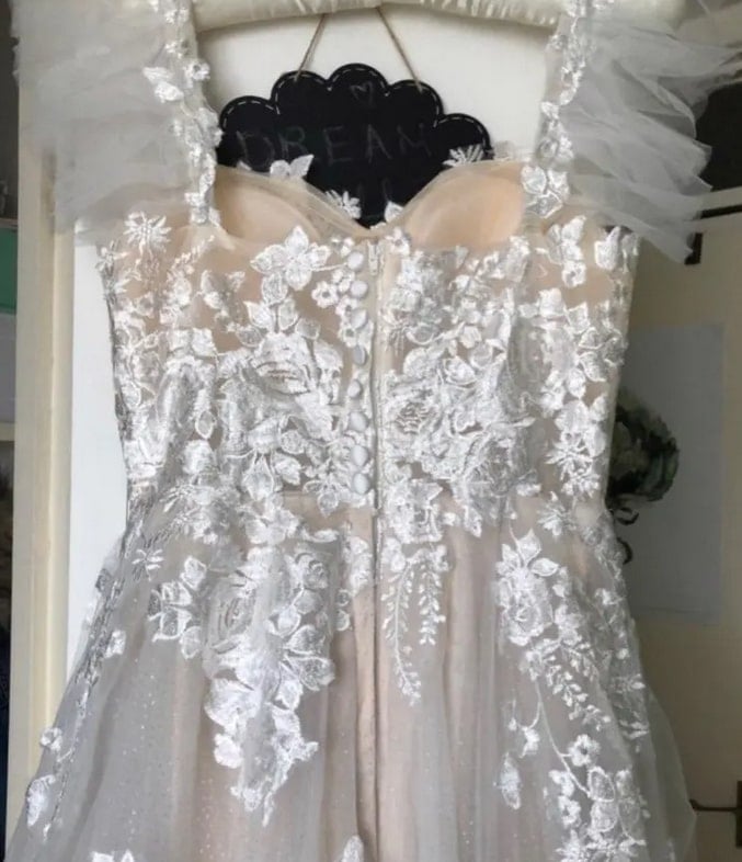 Custom-made bridal gown from AliExpress